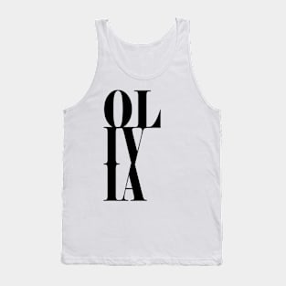 Olivia Girls Name Bold Font Tank Top